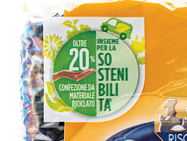 etichetta sostenibilità